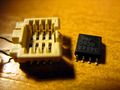 SOIC8 socket, chip nearby